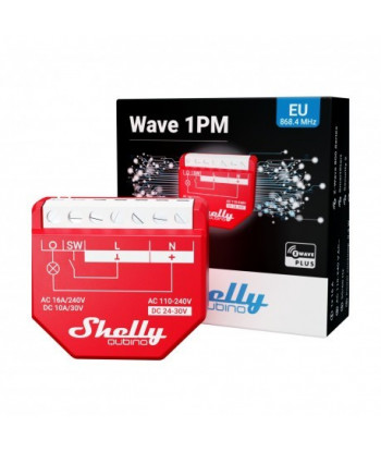 Shelly Qubino Wave 1PM - Module Z-Wave Plus commutateur